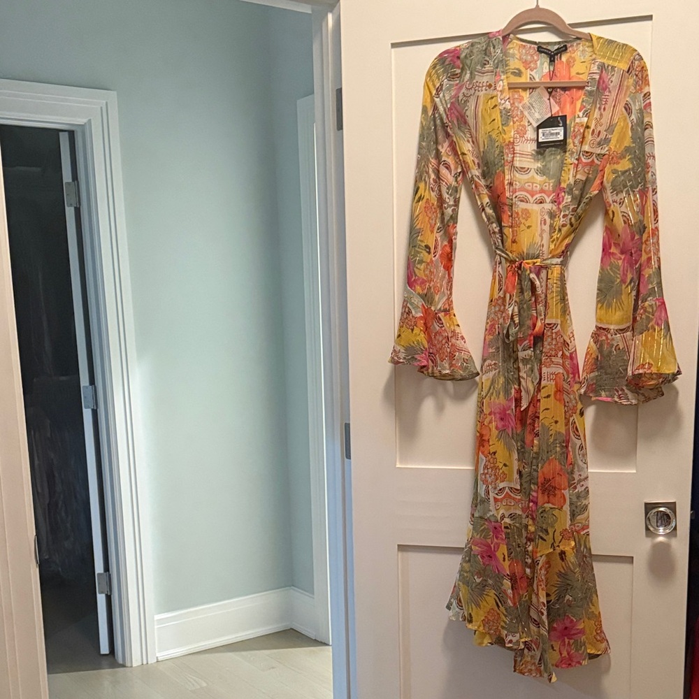 Floral sheer cover up